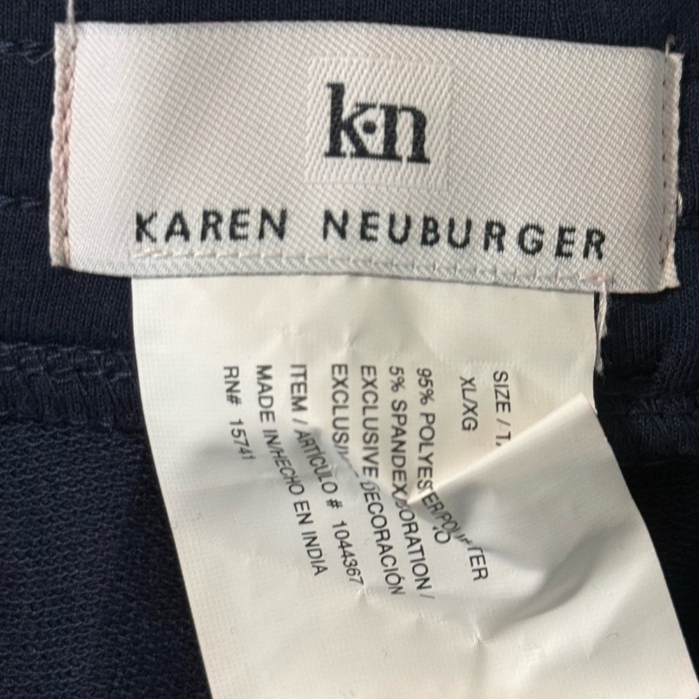 Karen Neuburger Navy Blue Pajama Pants Women’s - Picture 2 of 2
